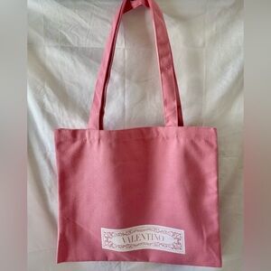 Valentino Rose Pink Canvas Tote Bag from Amam Lonbajeru Town (London) GWP NWT